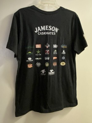 Canvas Jameson Whiskey Mens Dark Gray Tee T Shirt L Caskmates Love Neighborhood