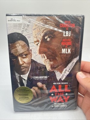 All the Way (DVD, 2016) Brand New Bryan Cranston, Anthony Mackie MLK HBO