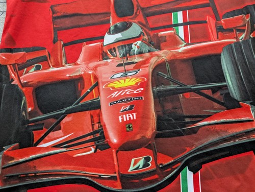 ● VINTAGE 2000'S KIMI RAIKKONEN FERRARI F1 GRAPHIC SHIRT SIZE MEN'S ADULT L ● - Picture 5 of 15