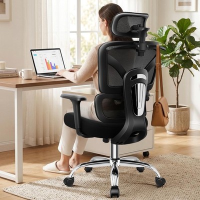 Office Desk Chair, Ergonomic Office Chairs with Lumbar , Breathable Mesh Desk...