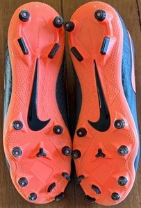 Nike Phantom Vision Academy DF FG Soccer Cleats Youth 6 Blue Coral Ghost