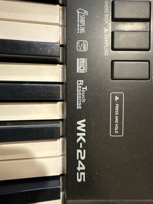 CASIO カシオ　キーボード　WK-245　76鍵 Casio WK-245 76-Key Portable Keyboard with Stand & Power Adapter