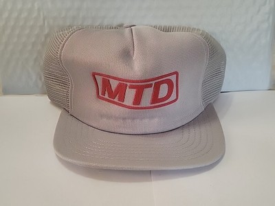 Vintage MTD Outdoor Power Equipment Snapback Trucker Hat Cap Gray Mesh