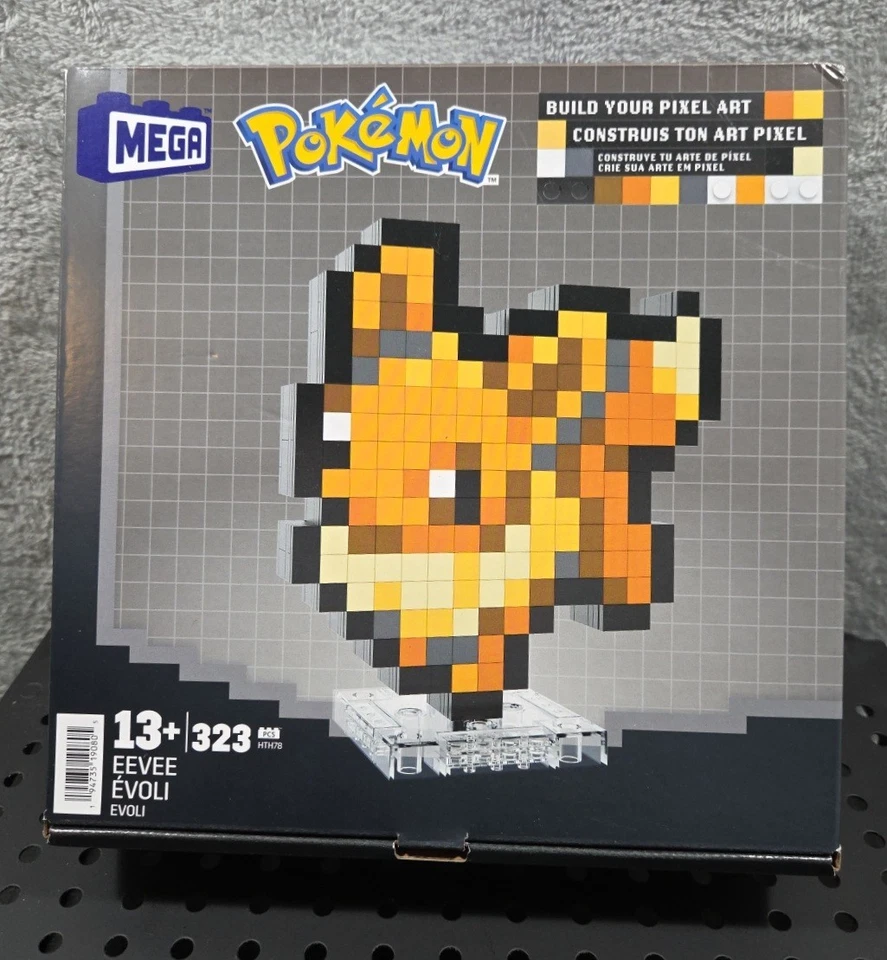 MEGA Pokemon Eevee 323 Piece Building Set Pixel Art  Retro Figure NEW SEALED - Image 2 of 4