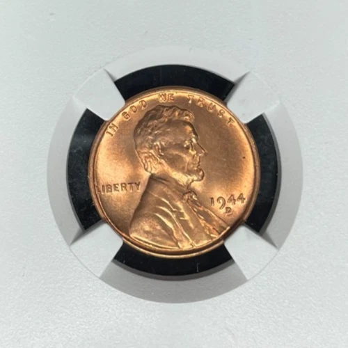 1944-D LINCOLN WHEAT CENT ~ NGC MS 66 RD ~BEAUTIFUL COIN~