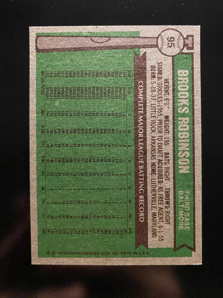 Baltimore Orioles 1976 Topps Team Set! (28 tarjetas) Bonito Brooks, Palmer, 2 RC,+ Foto 3 de 4