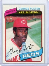 1980 TOPPS GEORGE FOSTER #400 NM NEAR MINT SET BREAK CINCINNATI REDS