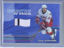 2001-02 ITG Be A Player Update Country of Origin Jerseys Sami Kapanen #CO-42 0c3