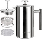 17oz French Press Coffee Maker-2 Screens,Stainless Steel Insulated Coffee Press 