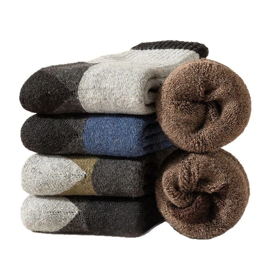 5Pairs Men Winter Warm Thermal Lambs Wool Merino Crew Heavy Duty Boot Socks 7-11
Opens in a new wind