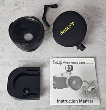 SeaLife SL970 24mm Wide Angle Lens Scuba Photography w/ Dock Mount + Cover