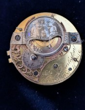 Movimento orologio da tasca a mandrino verge pocket watch Charleston Londra 1770 circa