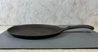 Vintage Wagner 1891 Cast Iron Oval Skillet Sizzle Server. Good Cond.