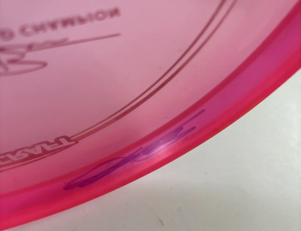 Discraft Z Zone 5X McBeth Pink W/ Camo Foil 176g Scaled FLAT Used - Image 4 of 4