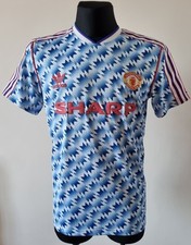 Manchester United 1990 - 1992 Away football Adidas reproduced shirt size Large
