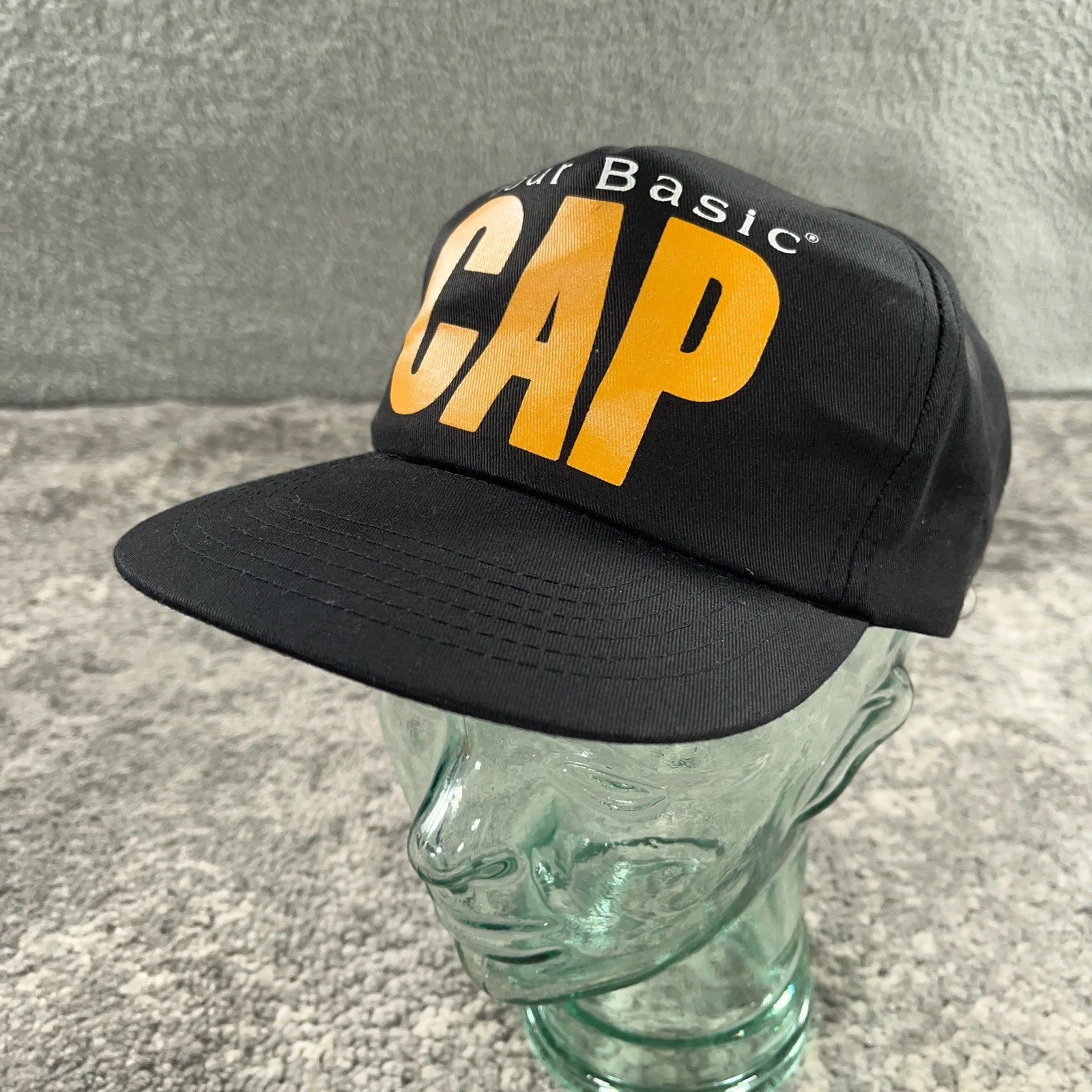 Vintage Basic Cigarettes Hat Cap Mens Snapback Bl… - image 1