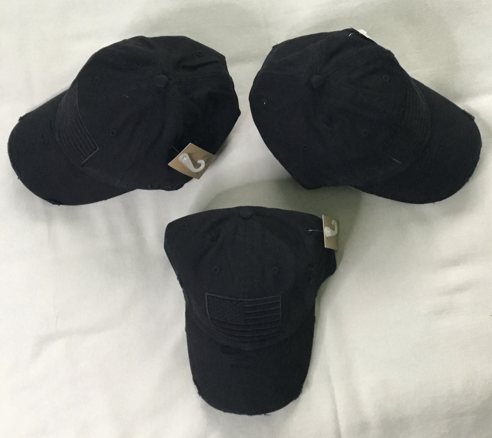 KBETHOS Black American Flag Hat Distressed Tactical USA Adjustable Cap New
