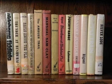 Arcadia House Western Vintage Book Set of 13 - Dust Covers by Jonas + Color Set