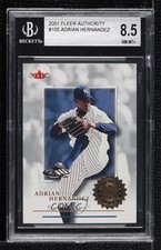 2001 Fleer Authority Rookie 841/2001 Adrian Hernandez #105 BGS 8.5 0e2x