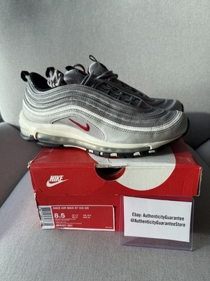 Nike Air Max 97 OG QS Silver Bullet 2017 Metallic Silver Varsity Red 884421-001 