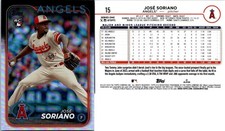 2024 Topps Rainbow Foil Jose Soriano Parallel Rookie Card #15 Los Angeles Angels. rookie card picture