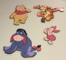 4 Pc. Disney Winnie The Pooh Friends Cardboard wall Decor Tigger Piglet Eeyore
