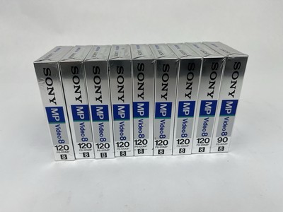 9 Tapes-8 Sony Metal MP 120 & 1 MP 90 8mm Video 8 Cassette Tape P6