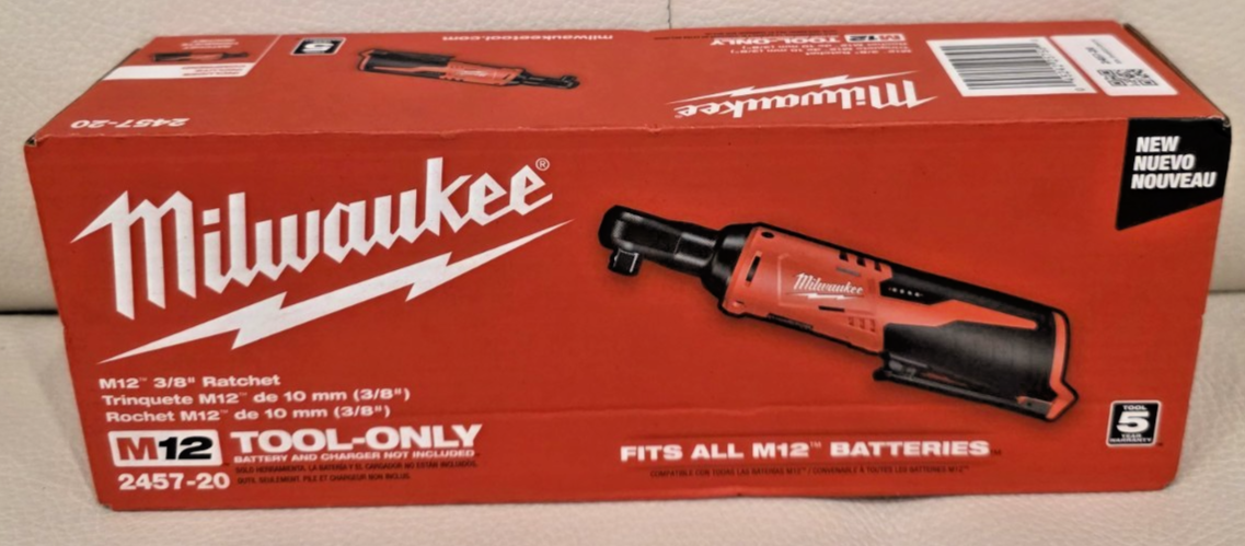 NEW✅ Milwaukee M12  3/8'' Cordless Ratchet 12V ⭐ 2457-20 ⭐LATEST MODEL 2025!