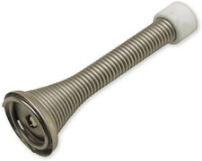 Box of 10- 3-1/8" Satin Nickel HEAVY DUTY- Spring Door Stops