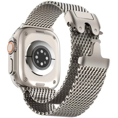 Titanium Milanese Bracelet for Apple Watch 38-49mm Ultra Series 4-10 SE