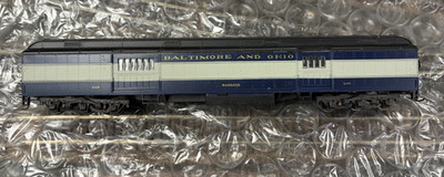 B&O Baggage with Central Valley Trucks and bolsters Baltimore & Ohio Athearn