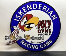 Ed Isky Iskenderian Metal Sign 17 X 14 Made On 20 Gauge Steel Usa Made