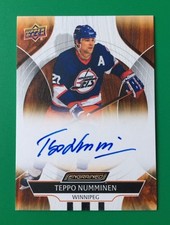 TEPPO NUMMINEN (JETS) 2024-25 UD ENGRAINED HARD SIGNED AUTOGRAPH CARD #CA-TN