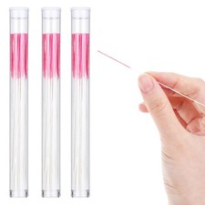 180 Pcs Piercing Cleaner Floss Disposable Hole Ear Pink