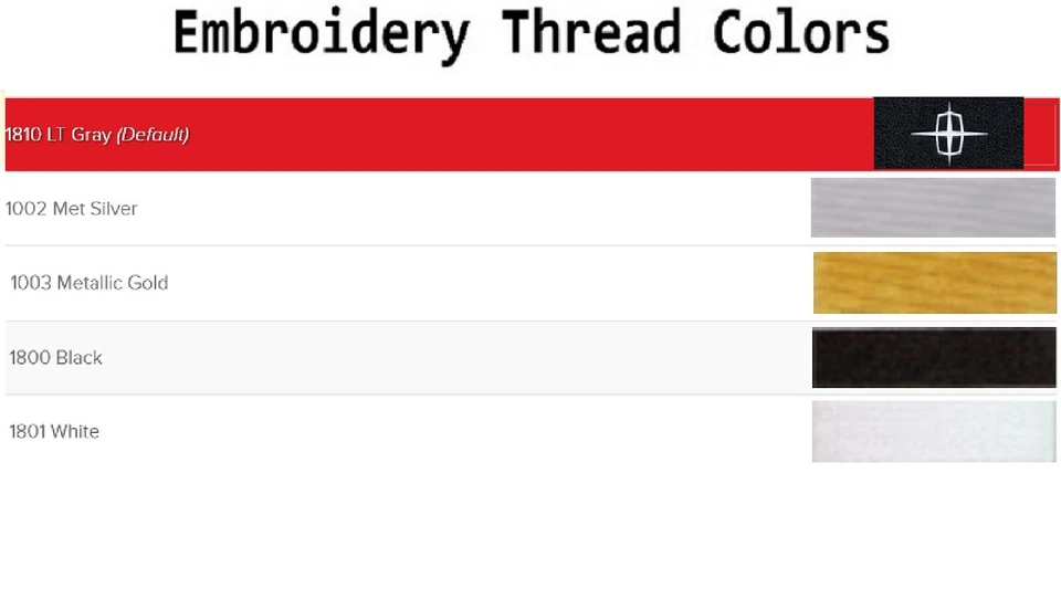 ACC 1961-1969 Lincoln Continental Custom Lincoln Star Logo 4pc Loop Floor Mats - Image 3 of 4