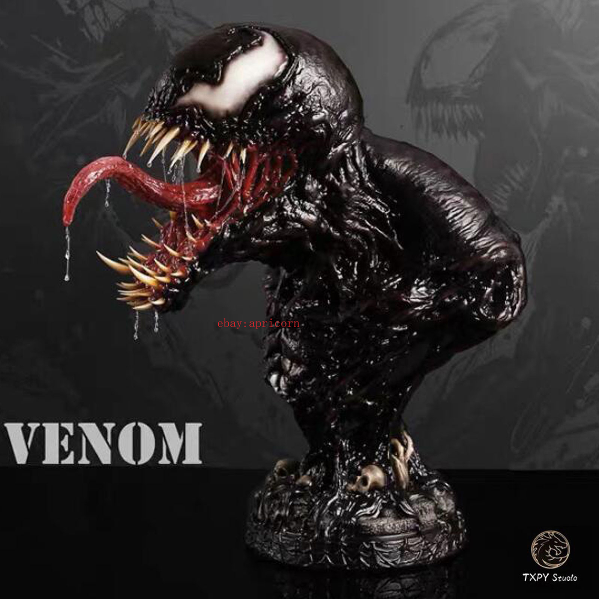 TXPY Studio Venom Bust Statue Resin Figure Model Collectible