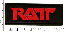 30 Pcs Embroidered Iron on patches RATT Metal Hard Rock 104x40mm AP025rT