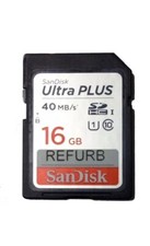 Sandisk 16GB Class 10 UHS-1 Ultra Plus SD Flash Memory Card Factory Ref