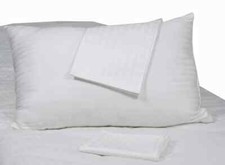 50 OFF KING WHITE STRIPE PILLOW CASE AT JUST 7.99 - FACTORY CLEARENCE SALE