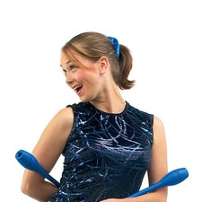 Splendido NUOVO Top Allenamento Ginnastica - Taglia S 30/32" Petto Navy/Velluto Glitz