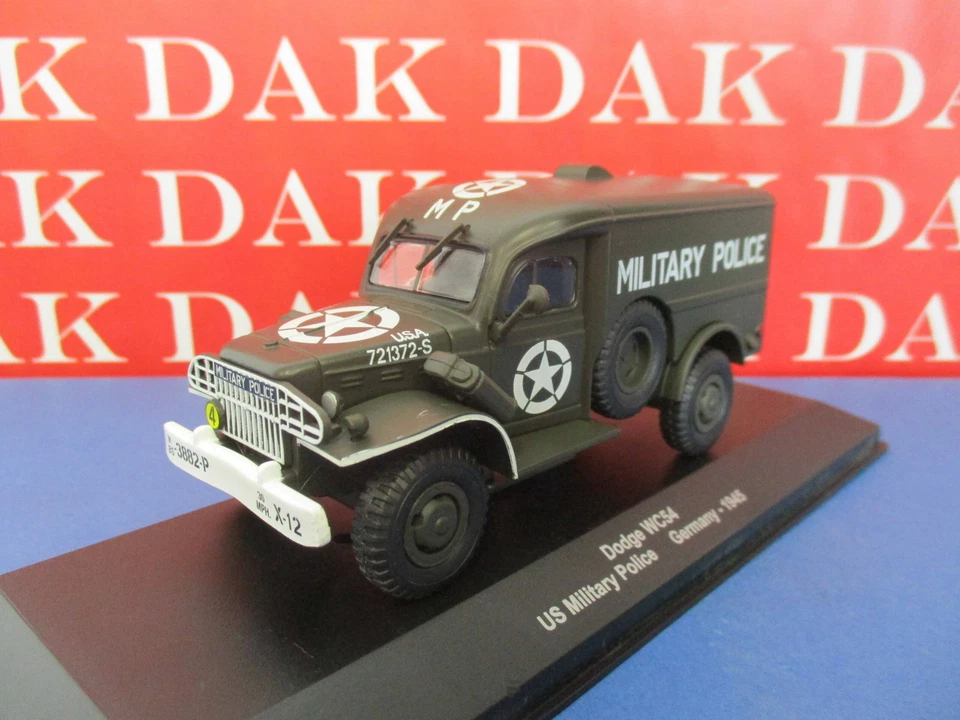 Die cast 1/43 Modellino Furgone Dodge WC54 US Military Police Germany 1945 - Immagine 2 di 4