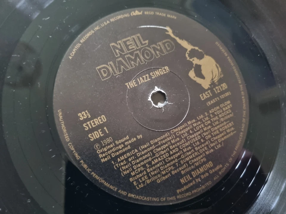 Neil Diamond - The Jazz Singer Vinyl Record LP Motion Picture Soundtrack 1980 - Image 3 of 4