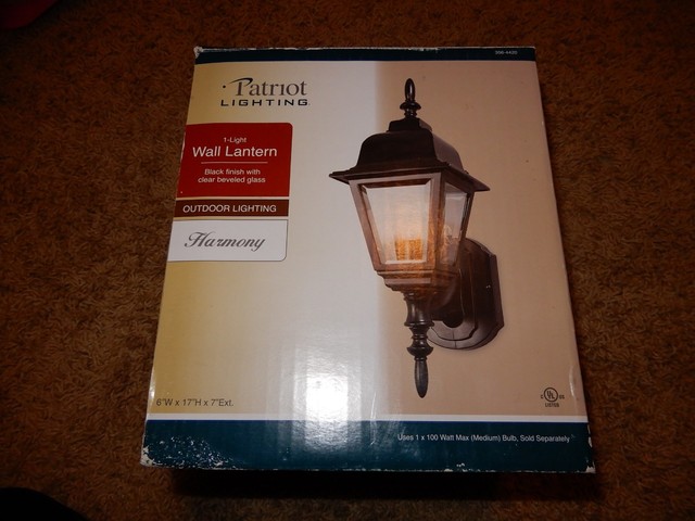 Patriot Lighting Harmony 1 Light 17 Black Outdoor Wall Lantern 356 4420 100w Patriot Lighting Harmony 1 Light 17 Black Outdoor Wall Lantern 356 4420 100w