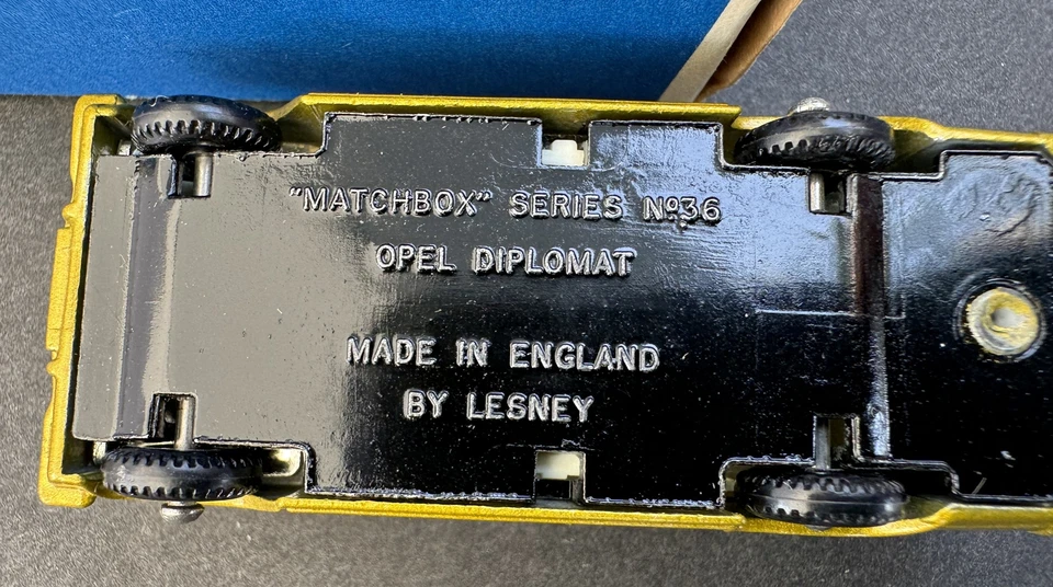 Lesney Matchbox Serie Nº36 Opel Diplomat con Caja Original Hecho en Inglaterra Foto 4 de 4