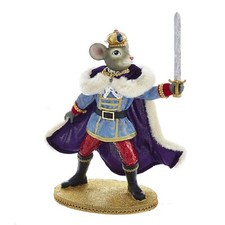 Kurt S. Adler Kurt Adler 11.5-Inch Fabrich� Mouse King with Sword Santa, Mu