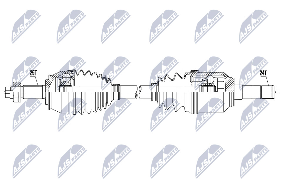 NTY NPW-FT-055 Drive Shaft for ABARTH - Image 12