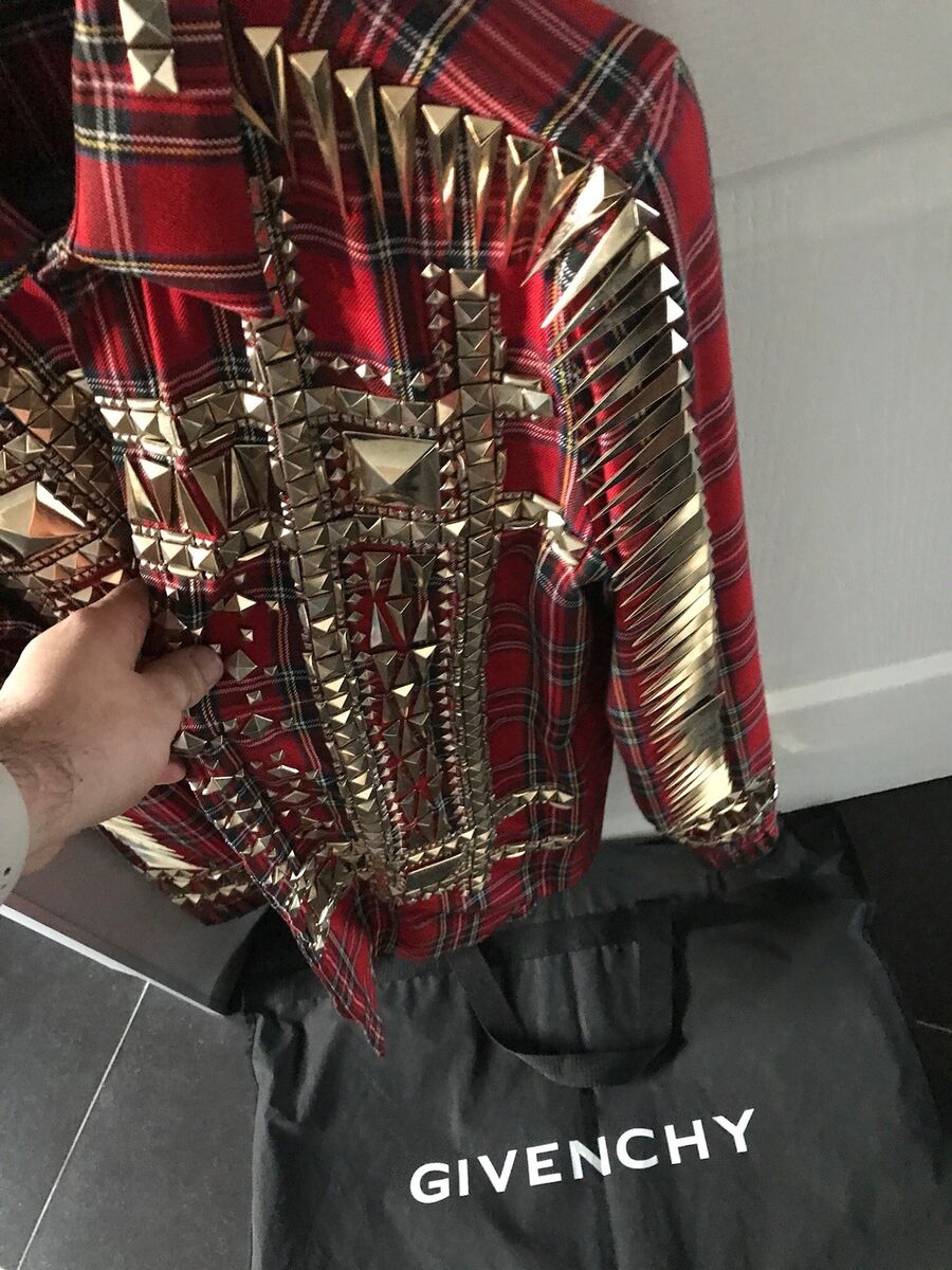 Kanye West Givenchy Studded Tartan Plaid Shirt SS10 | eBay Kanye West Givenchy Studded Tartan Plaid Shirt SS10 | eBay