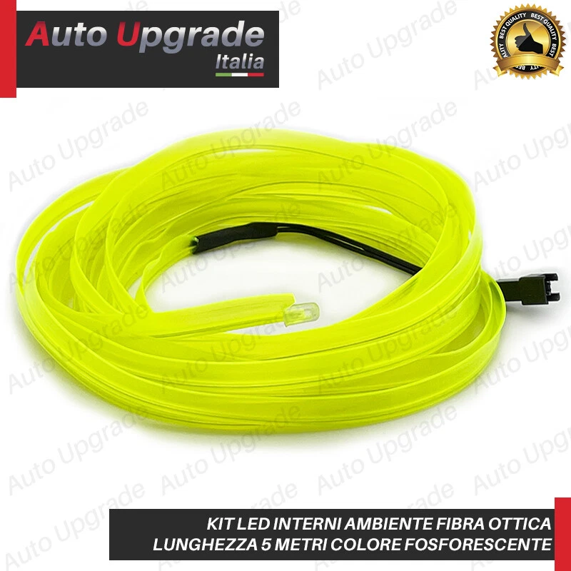 KIT LED INTERNI AMBIENTE FIBRA OTTICA FOSFORESCENTE 5 METRI PER LANCIA YPSILON Y - Immagine 3 di 4
