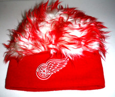 NHL Licensed Detroit Red Wings Hair Flair Beanie KNIT Hat NEW
