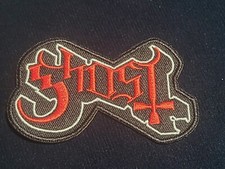 Ghost Metal Rock Band Patch Embroidered Logo Iron 1.75x3 Inch Papa Emeritus